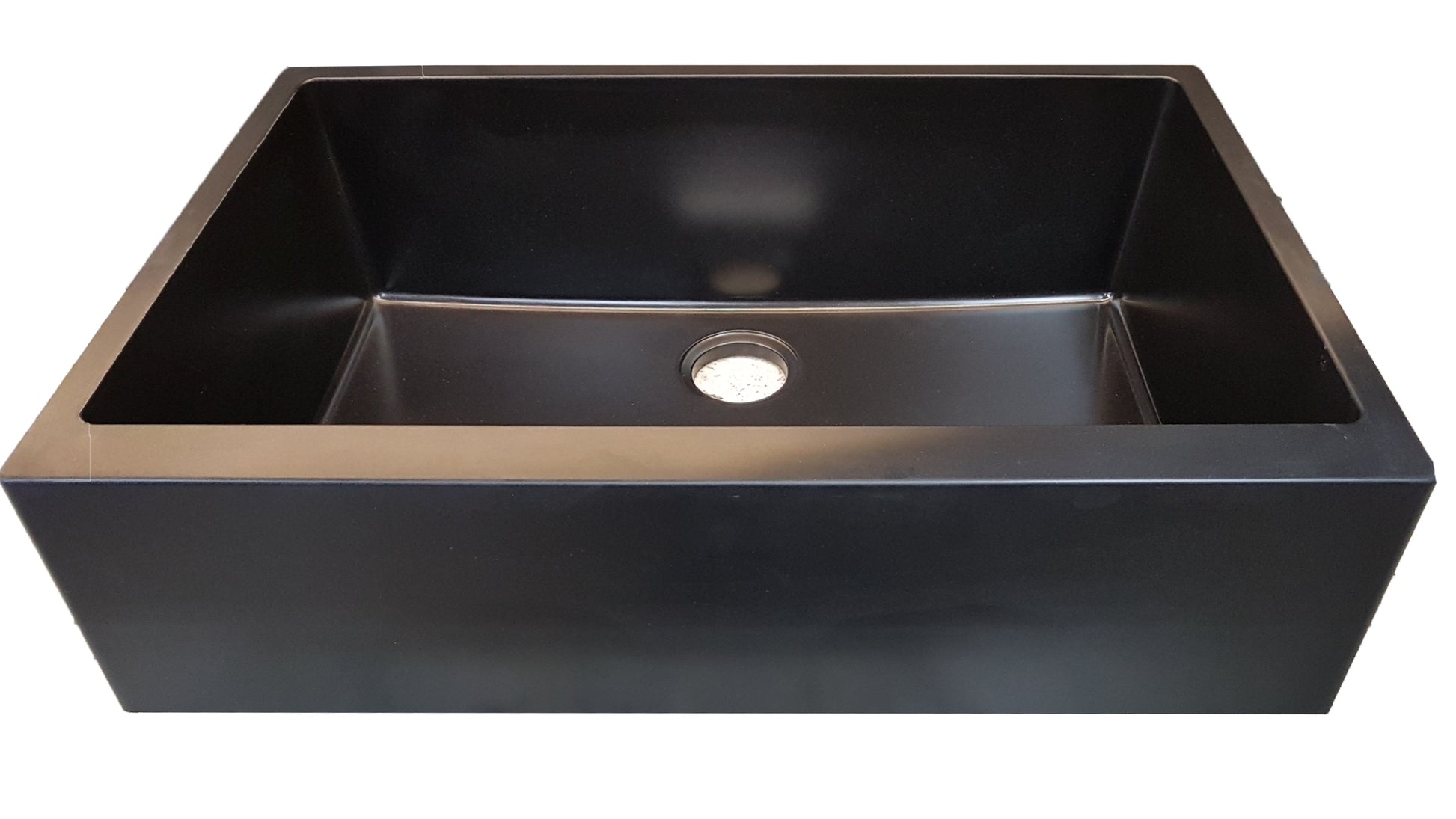 American Imaginations AI-34523 30" Black Granite Composite Rectangle Granite Composite Modern Kitchen Sink