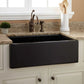 American Imaginations AI-34524 33" Black Granite Composite Rectangle Granite Composite Modern Kitchen Sink