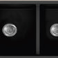 American Imaginations AI-34526 33" Black Granite Composite Rectangle Granite Composite Modern Kitchen Sink