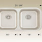 American Imaginations AI-34527 31" Stainless Steel Rectangle Stainless Steel Modern Kitchen Sink
