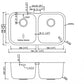 American Imaginations AI-34527 31" Stainless Steel Rectangle Stainless Steel Modern Kitchen Sink