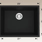 American Imaginations AI-34530 23" Black Granite Composite Rectangle Granite Composite Modern Kitchen Sink