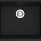 American Imaginations AI-34530 23" Black Granite Composite Rectangle Granite Composite Modern Kitchen Sink
