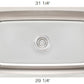 American Imaginations AI-34532 31" Stainless Steel Rectangle Stainless Steel Modern Kitchen Sink
