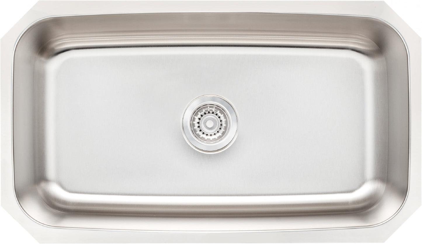 American Imaginations AI-34532 31" Stainless Steel Rectangle Stainless Steel Modern Kitchen Sink