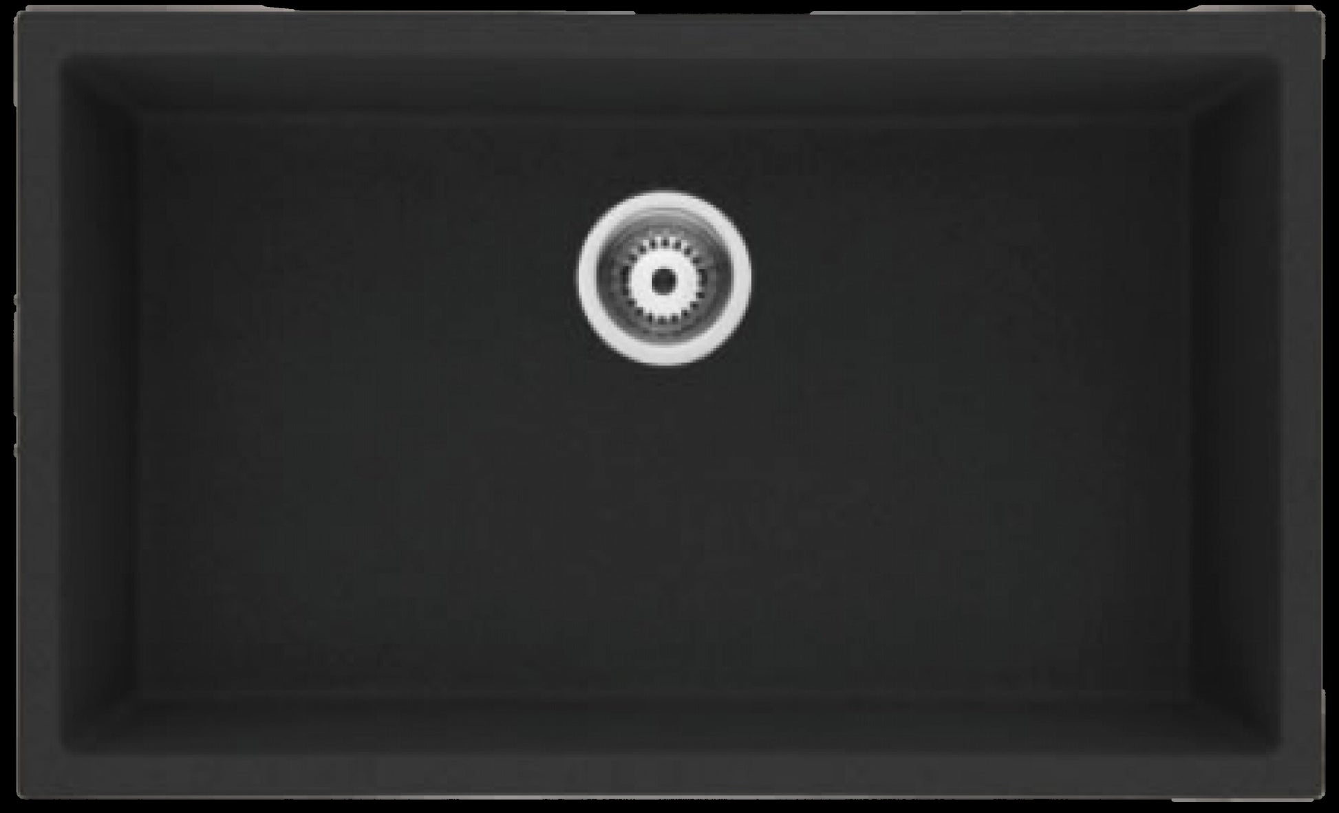 American Imaginations AI-34535 32" Black Granite Composite Rectangle Granite Composite Modern Kitchen Sink