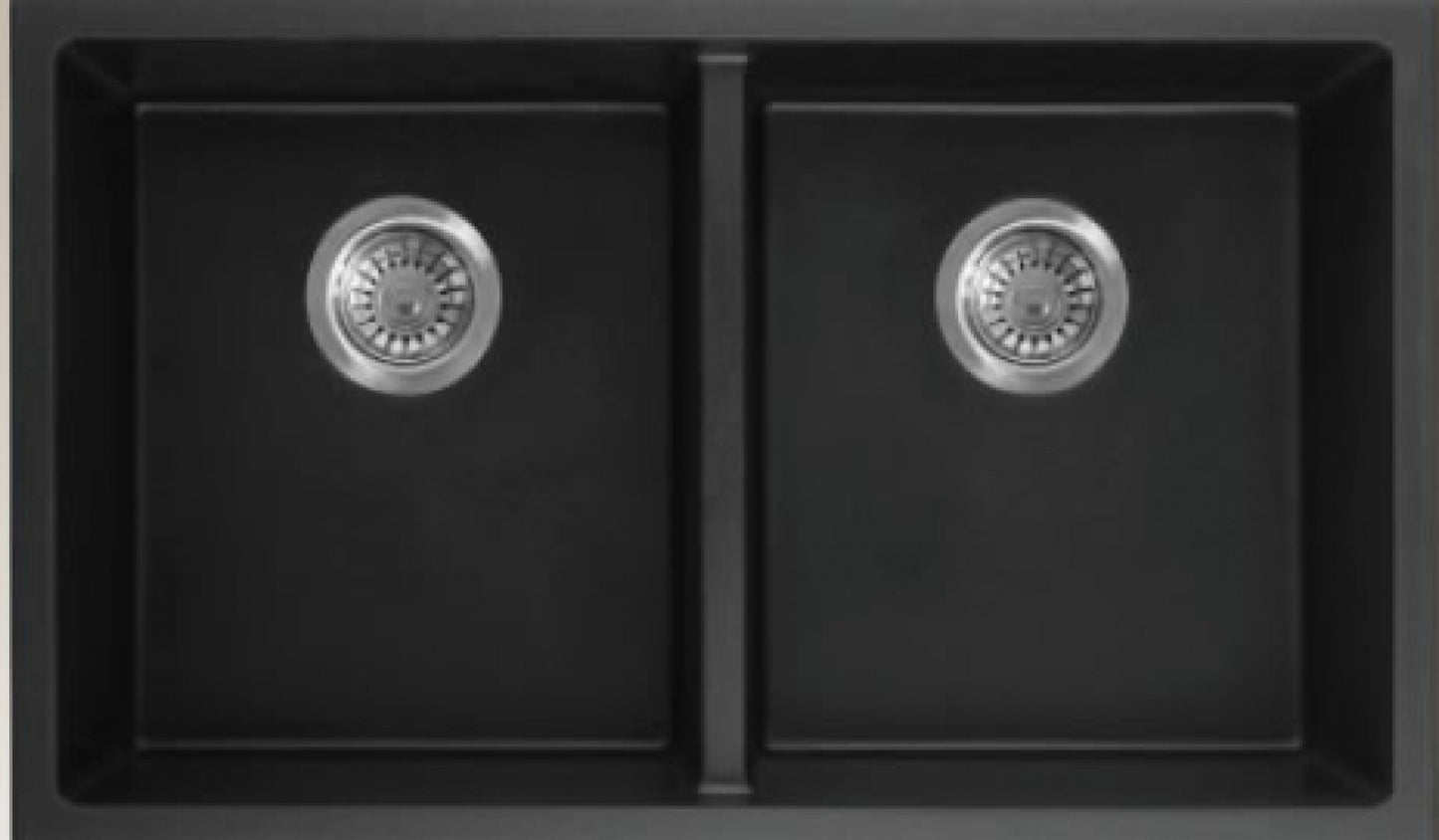 American Imaginations AI-34537 30" Black Granite Composite Rectangle Granite Composite Modern Kitchen Sink