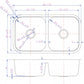 American Imaginations AI-34539 32" Stainless Steel Rectangle Stainless Steel Modern Kitchen Sink