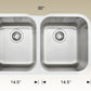 American Imaginations AI-34542 32" Stainless Steel Rectangle Stainless Steel Modern Kitchen Sink