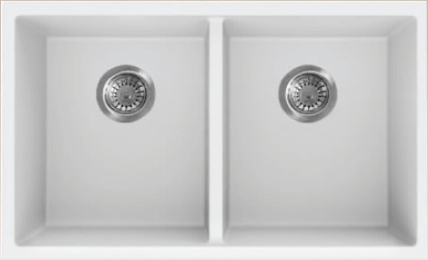 American Imaginations AI-34545 30" White Granite Composite Rectangle Granite Composite Modern Kitchen Sink