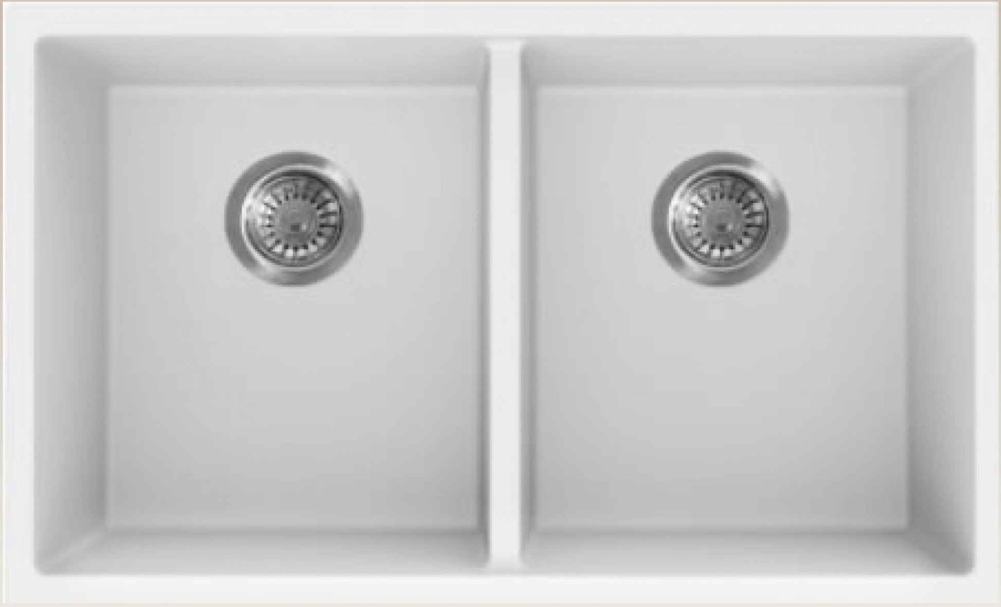 American Imaginations AI-34545 30" White Granite Composite Rectangle Granite Composite Modern Kitchen Sink