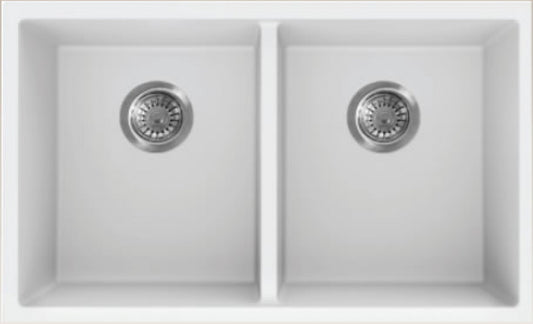 American Imaginations AI-34545 30" White Granite Composite Rectangle Granite Composite Modern Kitchen Sink