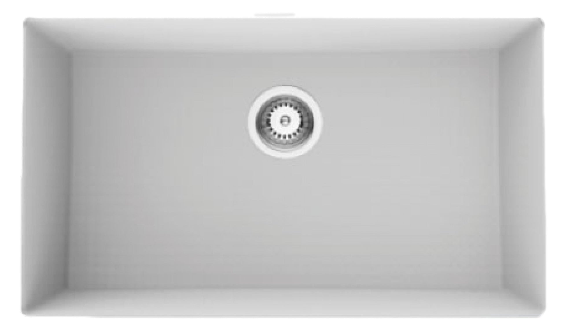 American Imaginations AI-34546 32" White Granite Composite Rectangle Granite Composite Modern Kitchen Sink