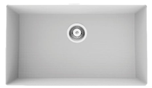 American Imaginations AI-34546 32" White Granite Composite Rectangle Granite Composite Modern Kitchen Sink