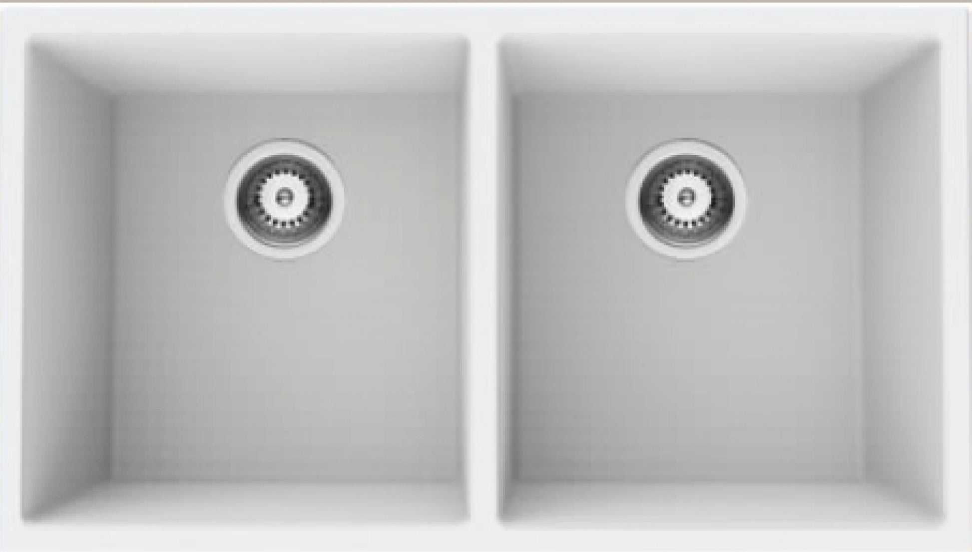 American Imaginations AI-34547 32" White Granite Composite Rectangle Granite Composite Modern Kitchen Sink