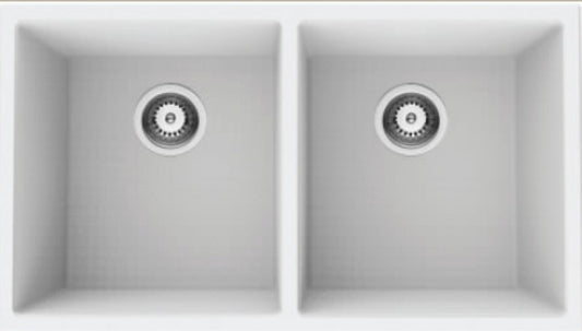 American Imaginations AI-34547 32" White Granite Composite Rectangle Granite Composite Modern Kitchen Sink