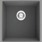 American Imaginations AI-34551 15" Grey Granite Composite Rectangle Granite Composite Modern Kitchen Sink