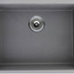 American Imaginations AI-34552 23" Grey Granite Composite Rectangle Granite Composite Modern Kitchen Sink