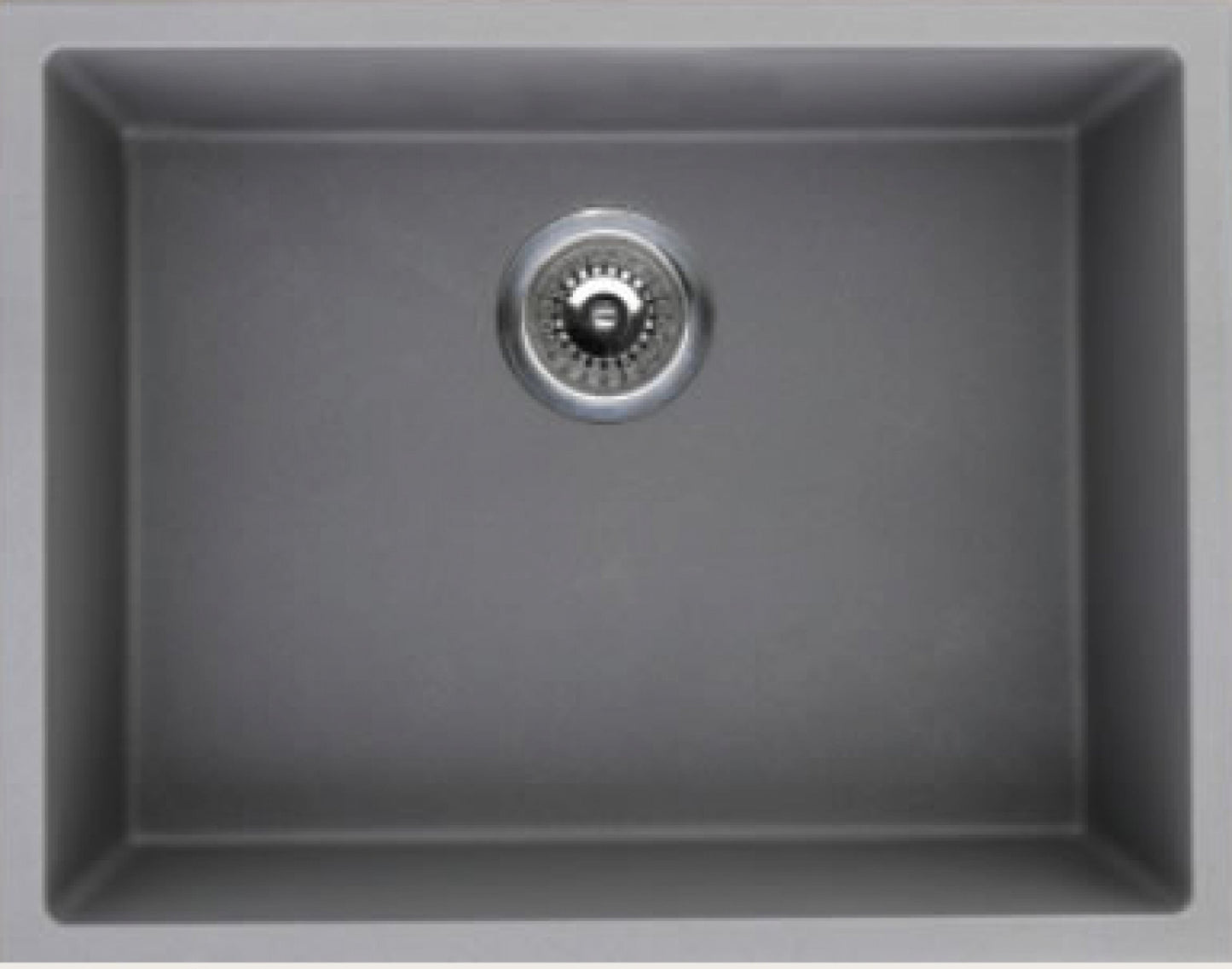 American Imaginations AI-34552 23" Grey Granite Composite Rectangle Granite Composite Modern Kitchen Sink