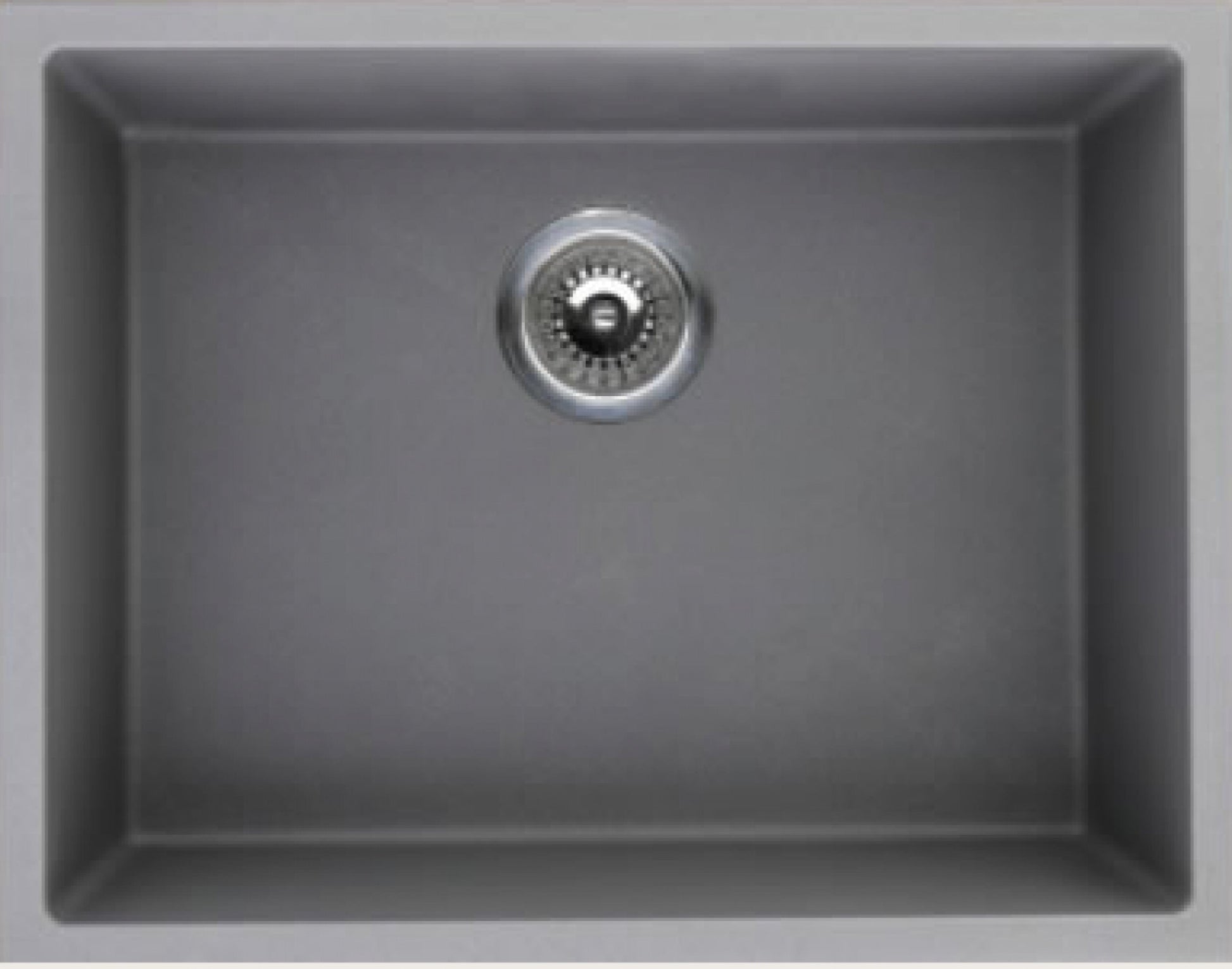 American Imaginations AI-34552 23" Grey Granite Composite Rectangle Granite Composite Modern Kitchen Sink