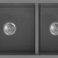 American Imaginations AI-34554 34" Grey Granite Composite Rectangle Granite Composite Modern Kitchen Sink