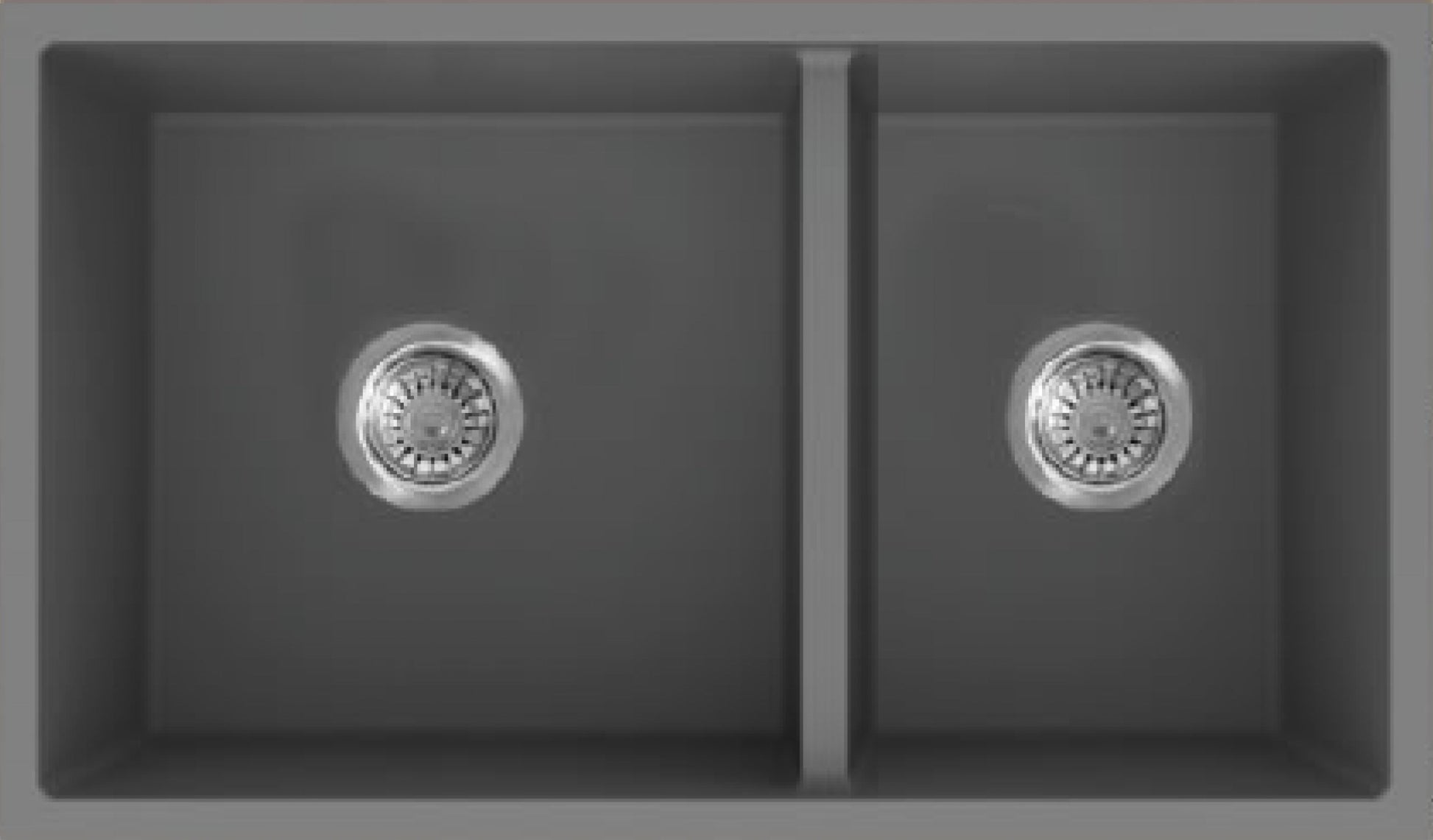 American Imaginations AI-34554 34" Grey Granite Composite Rectangle Granite Composite Modern Kitchen Sink