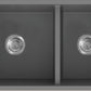 American Imaginations AI-34555 34" Grey Granite Composite Rectangle Granite Composite Modern Kitchen Sink