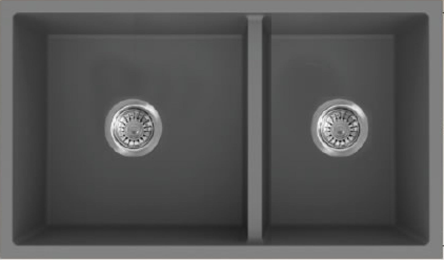 American Imaginations AI-34555 34" Grey Granite Composite Rectangle Granite Composite Modern Kitchen Sink
