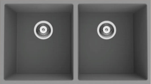 American Imaginations AI-34556 32" Grey Granite Composite Rectangle Granite Composite Modern Kitchen Sink