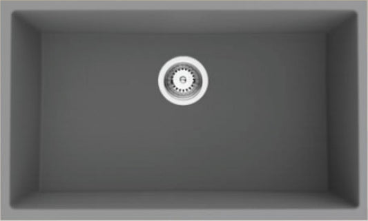 American Imaginations AI-34557 32" Grey Granite Composite Rectangle Granite Composite Kitchen Sink