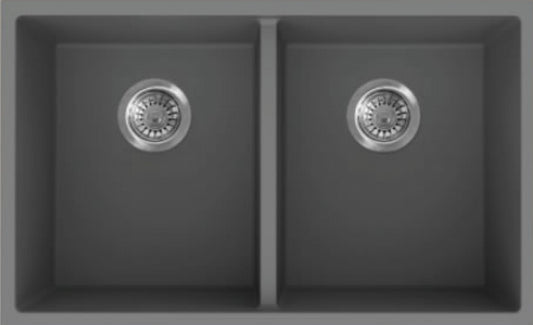American Imaginations AI-34560 30" Grey Granite Composite Rectangle Granite Composite Modern Kitchen Sink