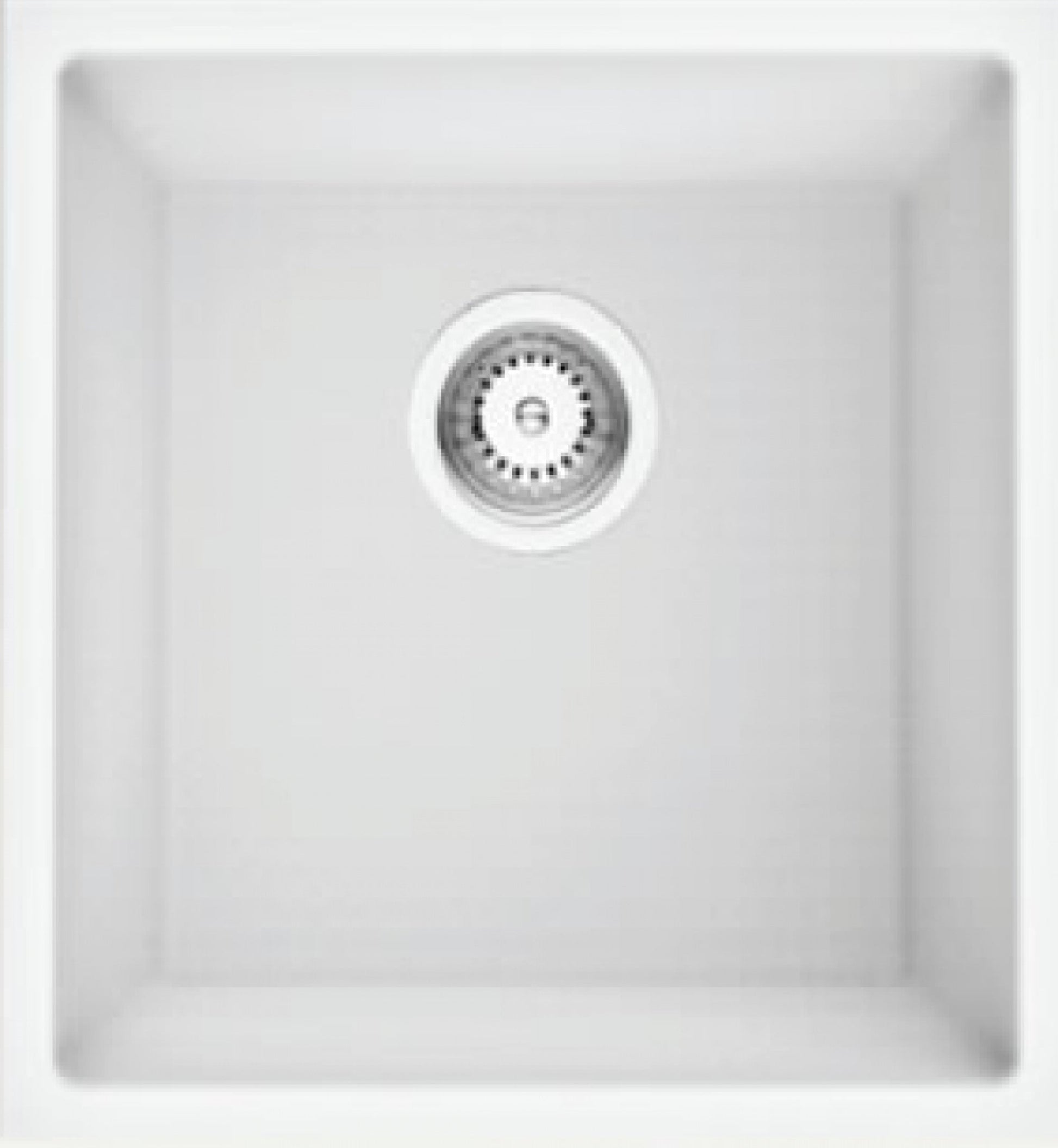 American Imaginations AI-34562 15" White Granite Composite Rectangle Granite Composite Modern Kitchen Sink