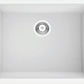 American Imaginations AI-34563 23" White Granite Composite Rectangle Granite Composite Modern Kitchen Sink