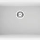 American Imaginations AI-34564 27" White Granite Composite Rectangle Granite Composite Modern Kitchen Sink