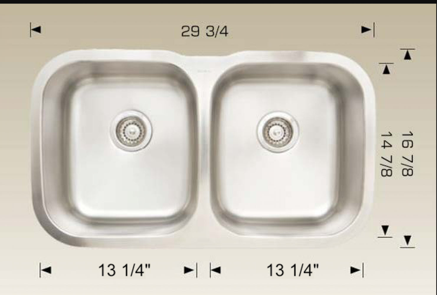 American Imaginations AI-34574 30" Stainless Steel Rectangle Stainless Steel Modern Kitchen Sink