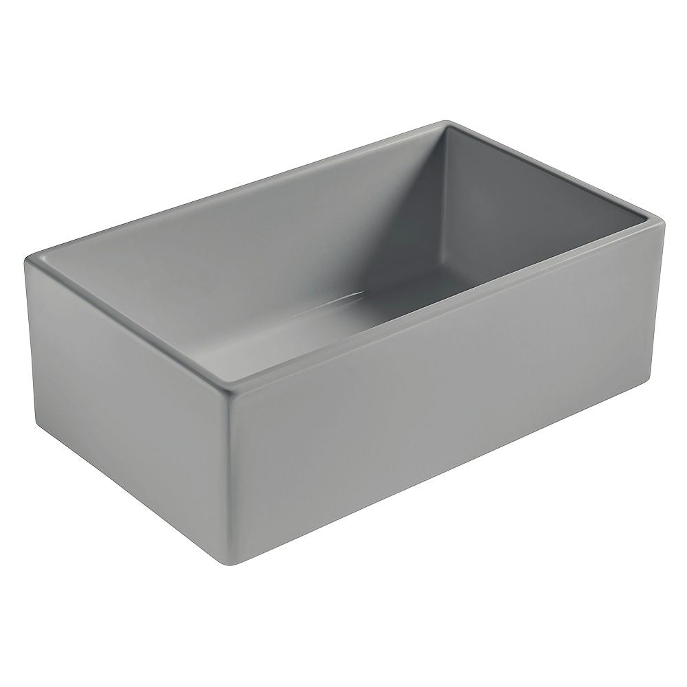 American Imaginations AI-34578 30" Grey Granite Composite Rectangle Granite Composite Modern Kitchen Sink