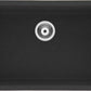 American Imaginations AI-34579 27" Black Granite Composite Rectangle Granite Composite Modern Kitchen Sink