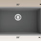 American Imaginations AI-34766 30" Coffee Rectangle Stainless Steel Modern Kitchen Sink