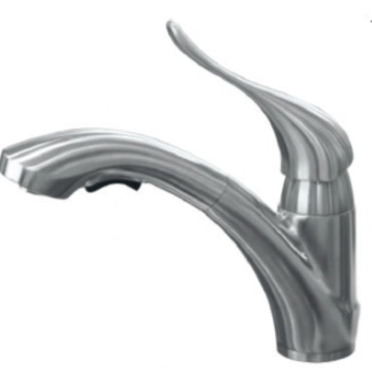 American Imaginations AI-34870 9" Stainless Steel Unique Stainless Steel Modern Kitchen Sink Faucet