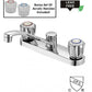 American Imaginations AI-34904 10" Chrome Unique Lead Free Brass Modern Kitchen Sink Faucet