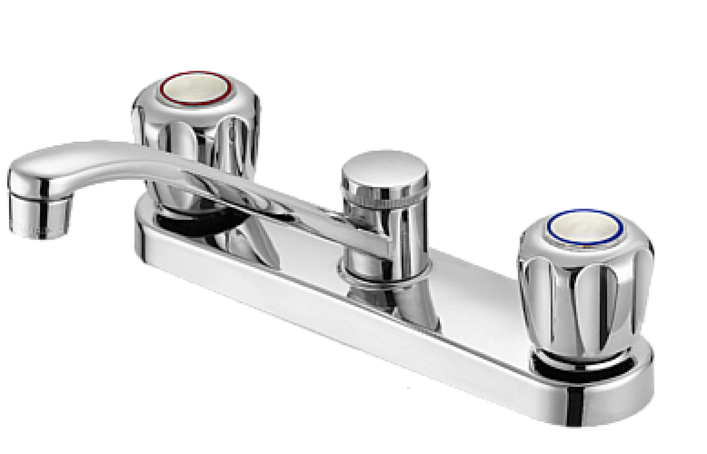 American Imaginations AI-34904 10" Chrome Unique Lead Free Brass Modern Kitchen Sink Faucet