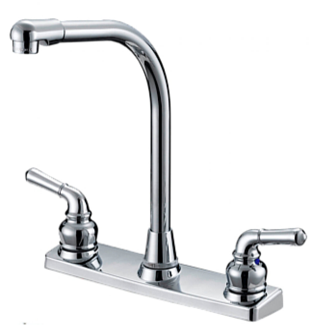American Imaginations AI-34905 9" Chrome Unique Lead Free Brass Modern Kitchen Sink Faucet