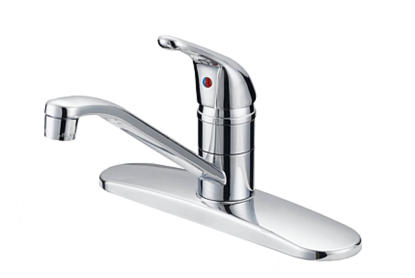 American Imaginations AI-34906 10" Chrome Unique Lead Free Brass Modern Kitchen Sink Faucet
