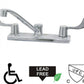 American Imaginations AI-34907 9" Chrome Unique Lead Free Brass Transitional Kitchen Sink Faucet