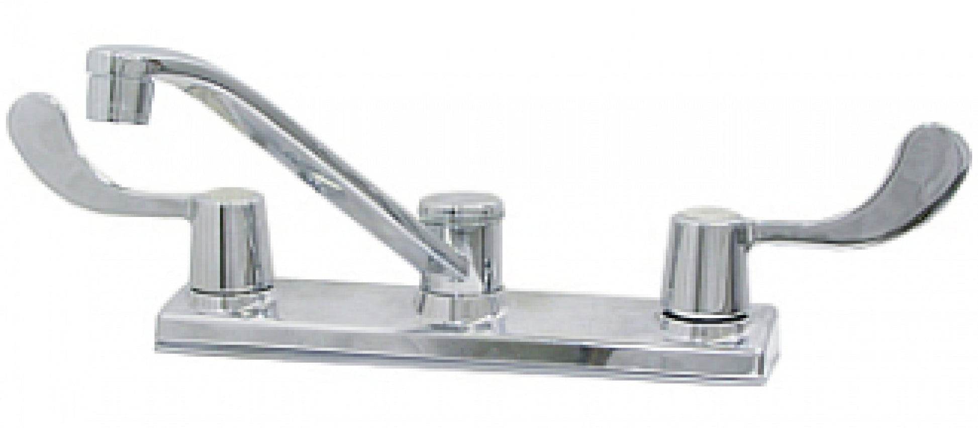 American Imaginations AI-34907 9" Chrome Unique Lead Free Brass Transitional Kitchen Sink Faucet