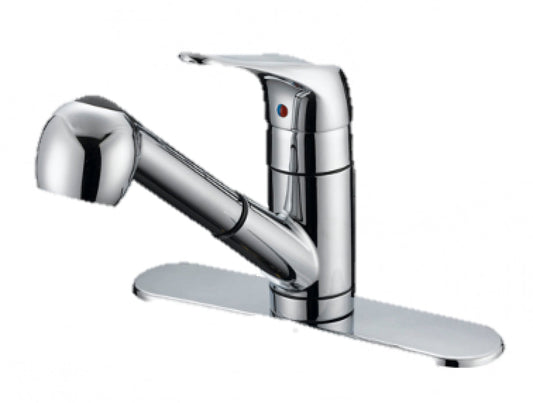 American Imaginations AI-34909 10" Chrome Unique Lead Free Brass Modern Kitchen Sink Faucet