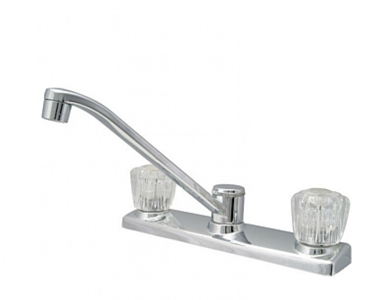American Imaginations AI-34911 10" Chrome Unique Lead Free Brass Traditional Kitchen Sink Faucet
