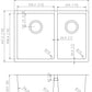American Imaginations AI-36041 26" Stainless Steel Rectangle Stainless Steel Modern Kitchen Sink