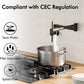 American Imaginations AI-36096 20" Matte Black Unique Brass Modern Kitchen Sink Faucet