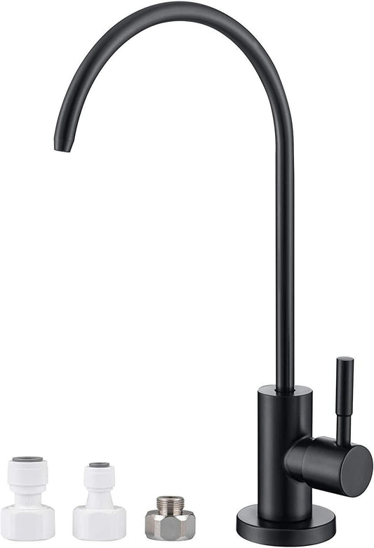 American Imaginations AI-36506 3" Black Arc Stainless Steel Modern Kitchen Sink Faucet